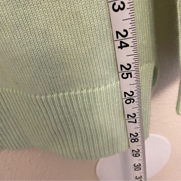 Gap mint green thin knit Long sleeve open front sweater cardigan wool blend S - Picture 4 of 9